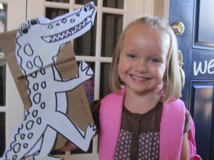 Alligator Paper Bag Puppet