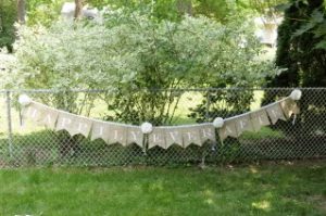 Burlap Bunting Banner