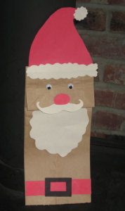 Christmas Paper Bag Puppet