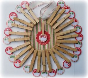 Clothespin Advent Wreath