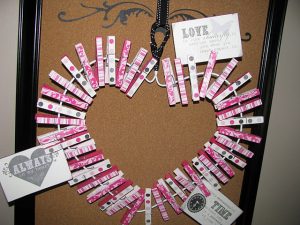 Clothespin Heart Wreath