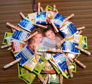 Clothespin Tea Bag Wreath