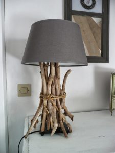 Driftwood Table Reading Lamp