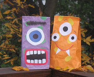 Halloween Paper Bag Puppets