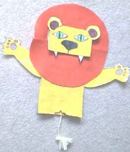 Lion Paper Bag Puppet