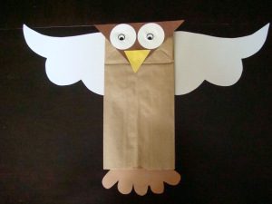 Owl Paper Bag Puppet