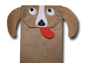 Paper Bag Dog Puppet