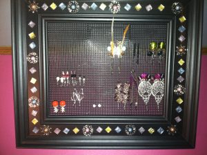 Picture Frame Earring Holder