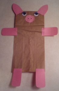 Pig Paper Bag Puppet