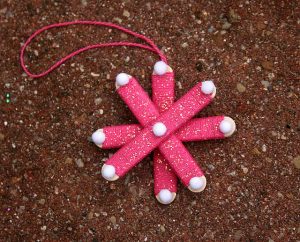 Popsicle Stick Snowflake Tree Topper