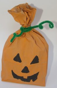Pumpkin Paper Bag Puppet