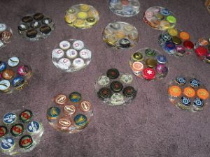 Beer Cap Coasters Resin