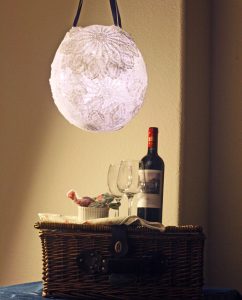 DIY Doily Lamp