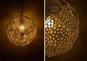 Doily Balloon Lamp