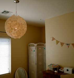 Doily Lamp Tutorial