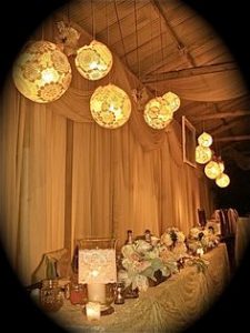 Doily Lamp Wedding