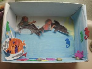 Dolphin Diorama Shoebox