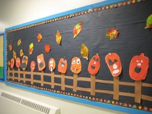 Halloween Pumpkin Bulletin Board Idea