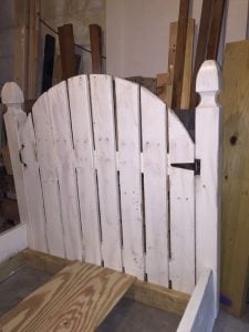 Painted Picket Fence Headboard