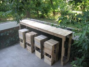 Pallet Bar Bench