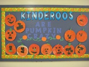 Pumpkin Bulletin Board Idea