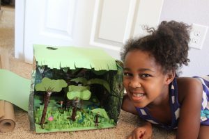 Rainforest Shoebox Diorama