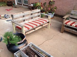 Rustic Pallet Bench