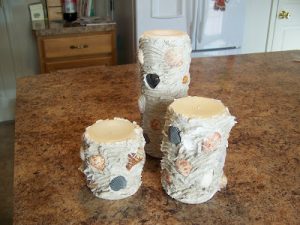 Seashell Pillar Candles