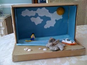 Shoebox Diorama Beach