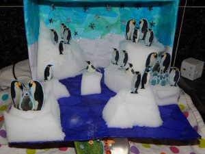 Shoebox Diorama Penguins