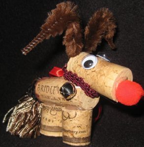 Wine Cork Reindeer Photo