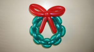 Balloon Christmas Wreath