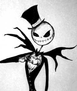 Evil Jack Skellington Pumpkin Stencil