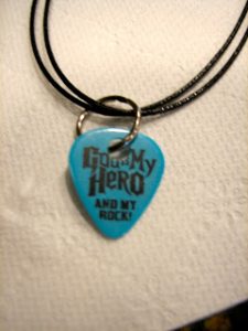 Guitar Pick Necklace Christian