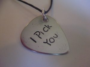 I Pick You Guitar Pick Necklace