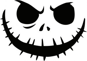 Jack Skellington Pumpkin Carving Stencil Picture