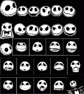 Jack Skellington Pumpkin Face Pattern