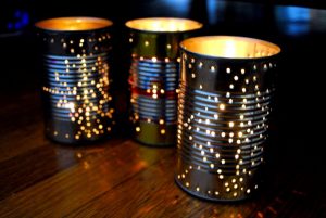 Making Tin Can Lanterns