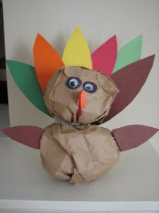 3D Paper Bag Turkey