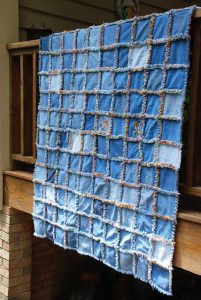 Blue Jean Rag Quilt