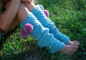 Crochet Striped Leg Warmers Pattern