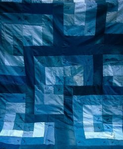 Denim Log Cabin Quilt Pattern