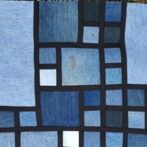 Denim Stained Glass Quilt Pattern
