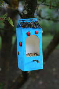 Milk Carton Bird Feeder Directions