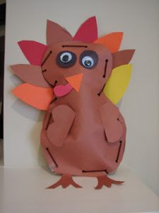 Paper Bag Turkey Craft for Kids