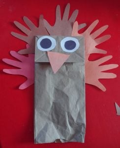 Paper Bag Turkey Puppet