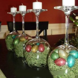 Wine Glass Candle Holder DIY