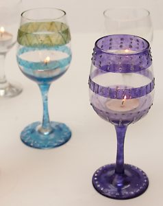 Wine Glass Candles
