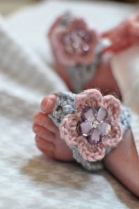 Barefoot Baby Sandals Crochet Pattern