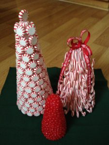 Candy Cane Christmas Tree Centerpiece